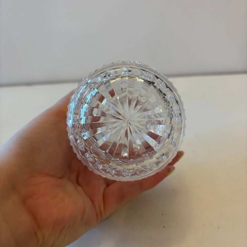 Waterford Crystal Alana Mustard Jelly Condiment Jar with Lid 4.5